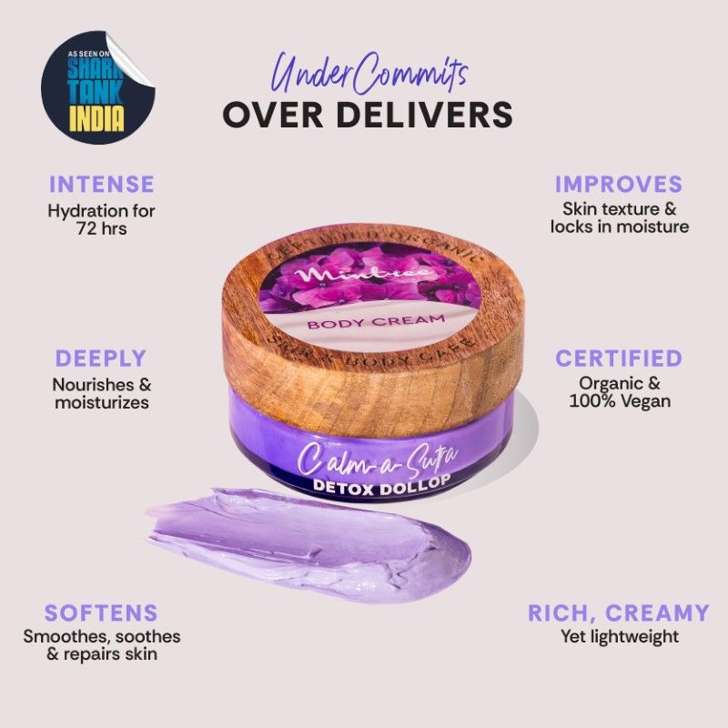 Mintree Organic Moisturizing Calming BodyButter For Dry Skin with Ceramides|BodyButter for Men&Women