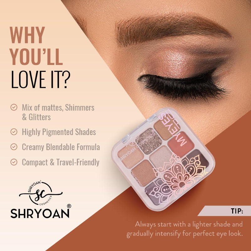 Shryoan Long Lasting My Eyes Up Matte & Shimmer Eyeshadow Palette