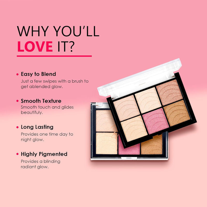 Shryoan Game On Blusher & Highlighter Palette