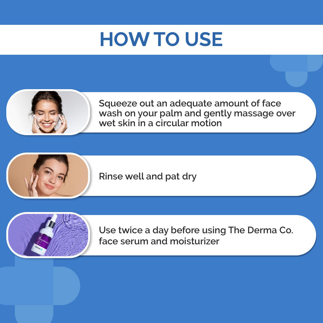 The Derma Co 1% Salicylic Acid Face Wash for Active Acne with Salicylic Acid & Witch Hazel