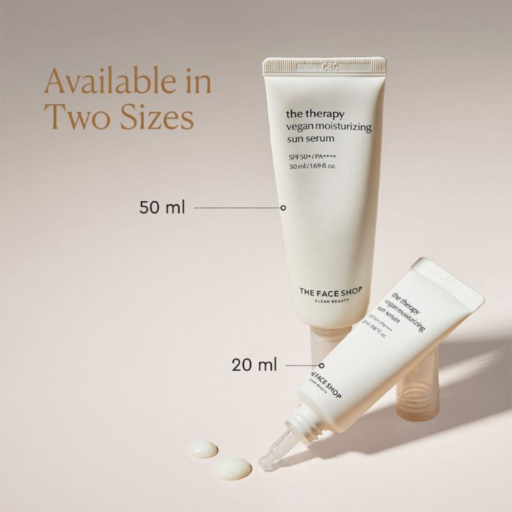 The Face Shop Vegan Korean Sunscreen Serum SPF 50+ PA++++ with Niacinamide