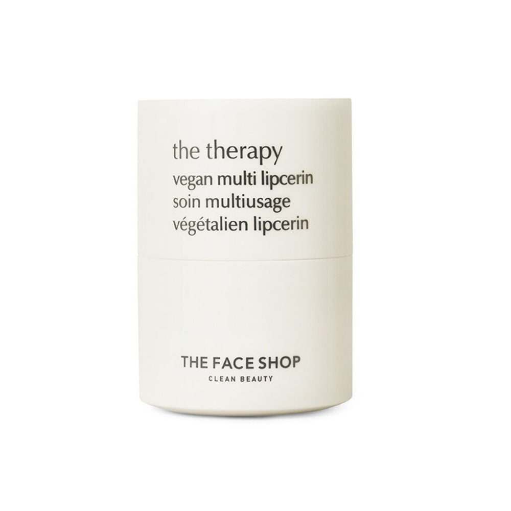 The Face Shop Vegan Korean Lipcerin - Lip Mask, Glowy Balm, Lip Scrub & Plumping Gloss in one
