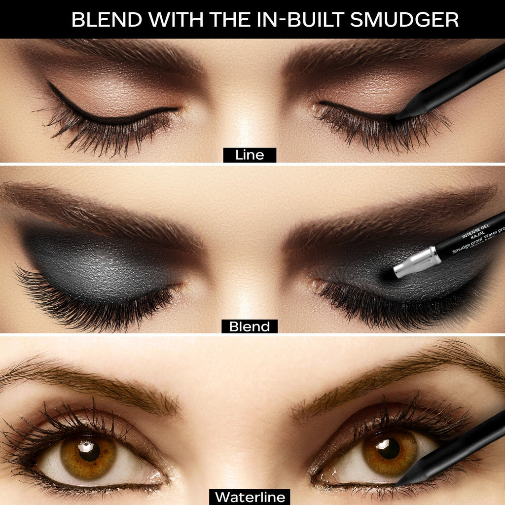 Faces Canada Ultime Pro Intense Gel Kajal With Smudger & Sharpener