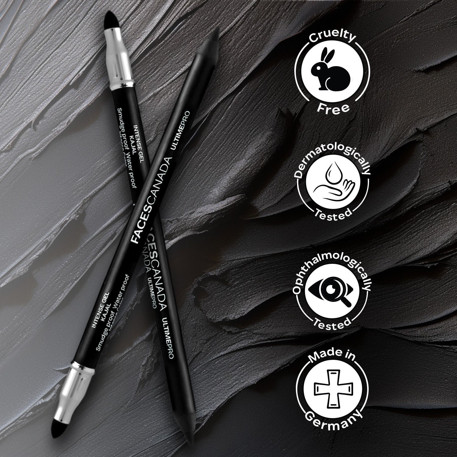 Faces Canada Ultime Pro Intense Gel Kajal With Smudger & Sharpener
