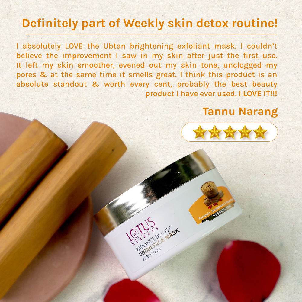 Lotus Herbals Radiance Boost Ubtan Face Mask