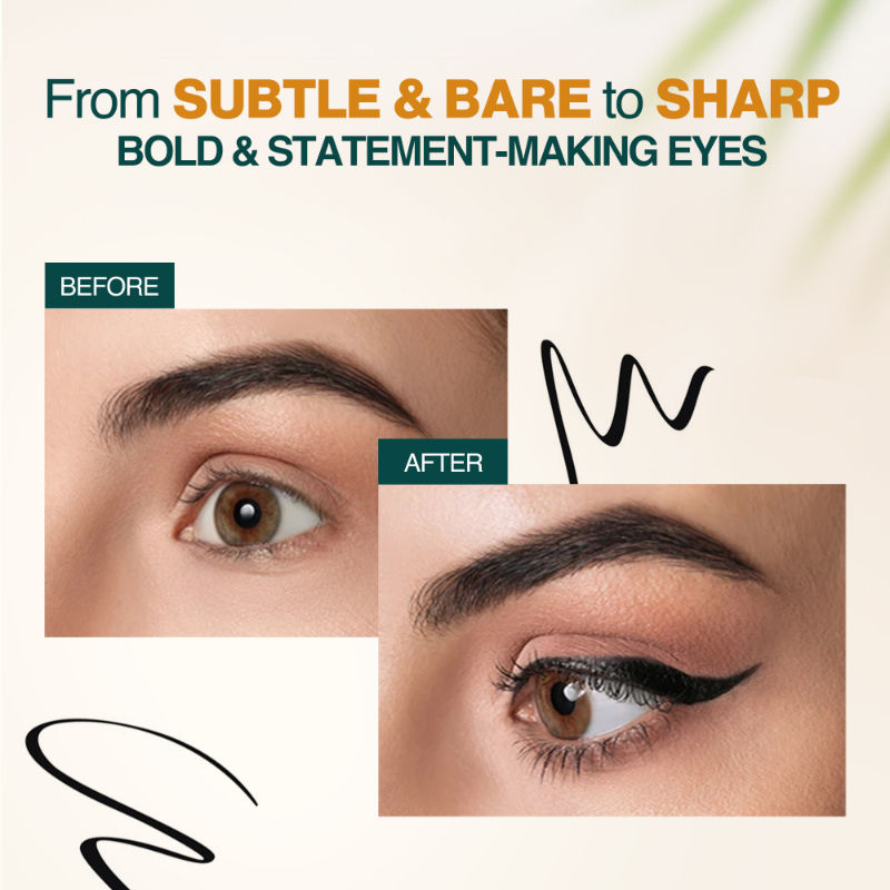 Nourish Mantra All-Day Liquid Eyeliner with Smudgeproof Intense Pigment
