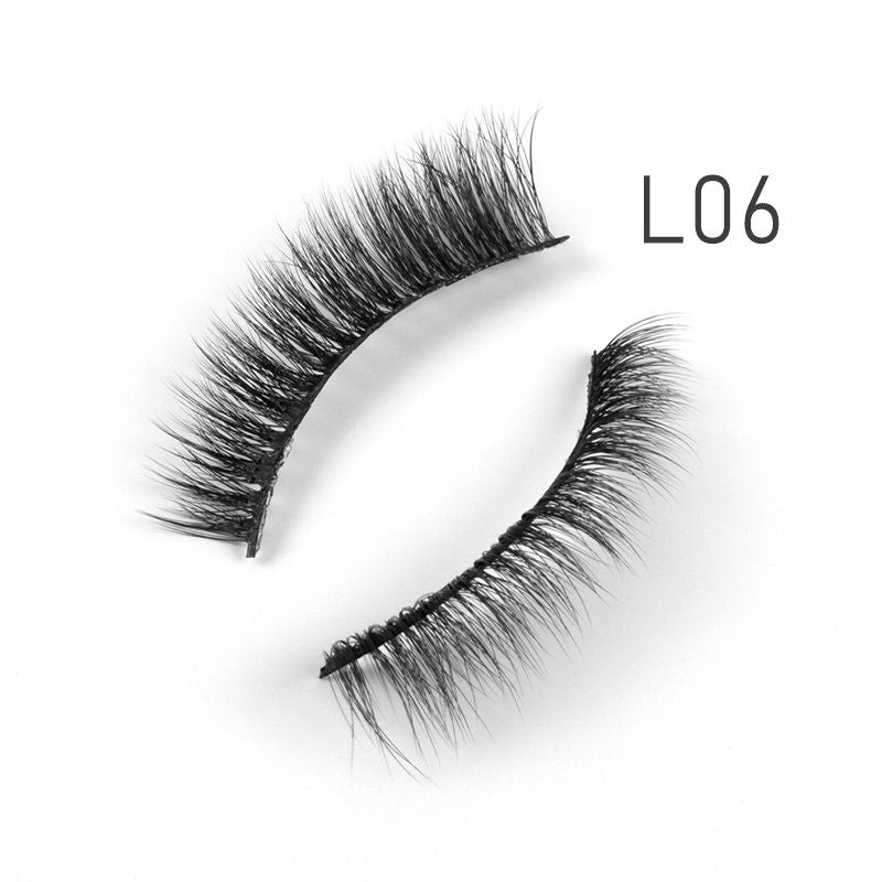 Bronson Professional Eyelash Set 3D False Long And Natural Eye Makeup No. L06