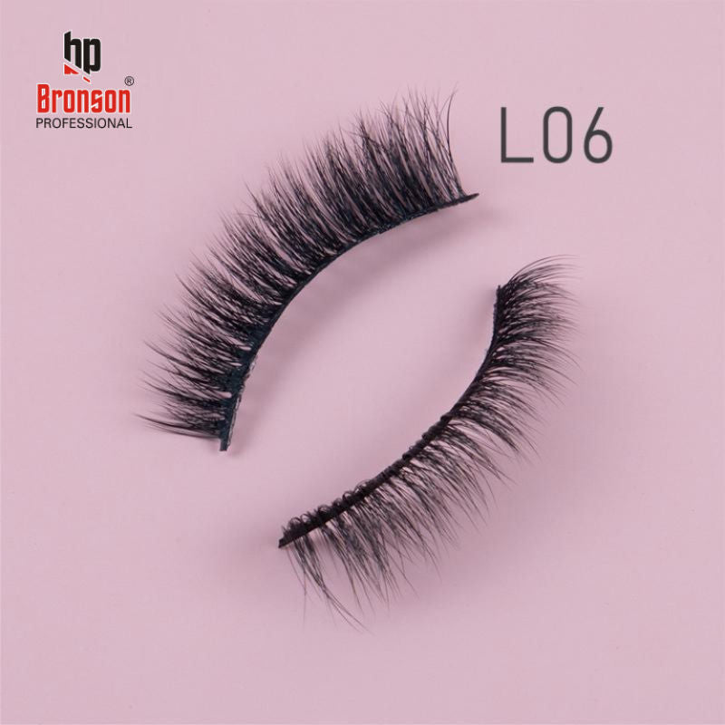 Bronson Professional Eyelash Set 3D False Long And Natural Eye Makeup No. L06