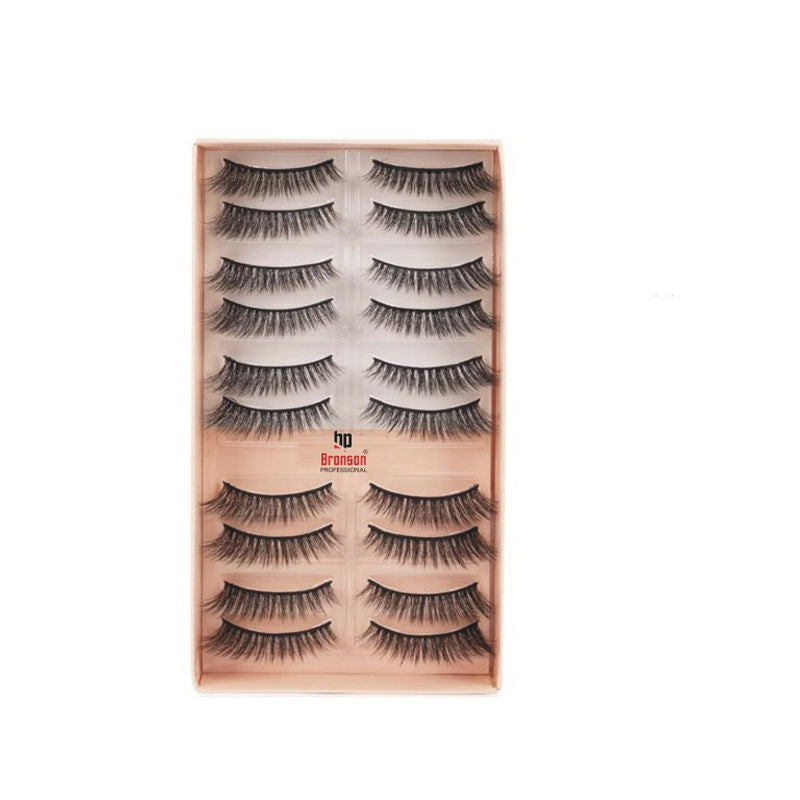 Bronson Professional Eyelash Set 3D False Long And Natural Eye Makeup No. L06