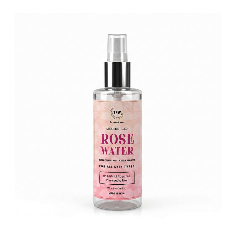 TNW The Natural Wash 100% Steam Distilled Rose Water Face Toner Spray Gulab Jal Hydration