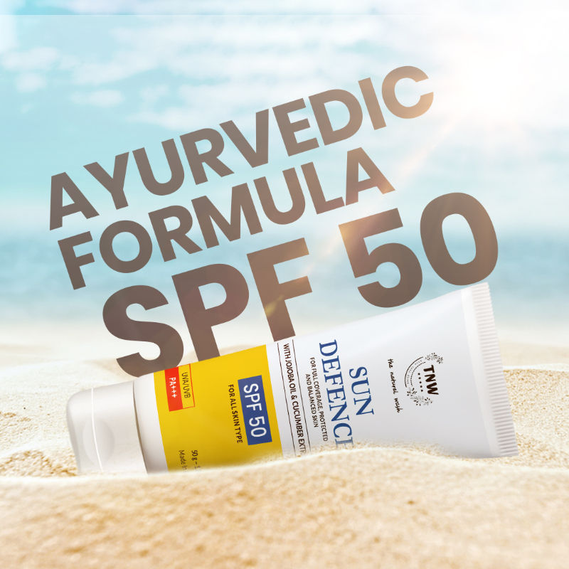 TNW The Natural Wash Sun Defence Sunscreen SPF 50 UVA UVB PA+++ Sunblock Suncream