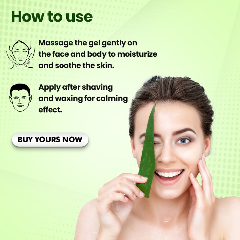 TNW The Natural Wash Multipurpose Pure Aloe Vera Gold Face Gel For All Skin Types