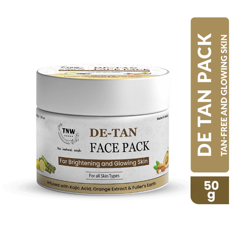 TNW The Natural Wash De-Tan Face Pack For Glowing Skin And Tan Removal With Orange Extract