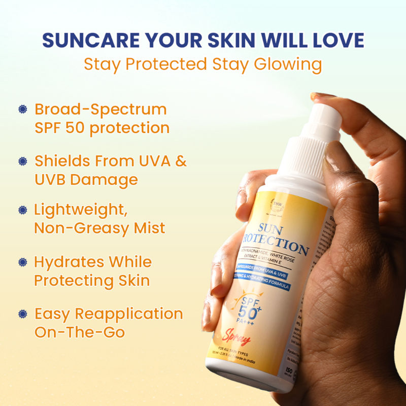 TNW The Natural Wash Sun Protection Sunscreen SPF 50+ PA+++ Spray With UVA UVB