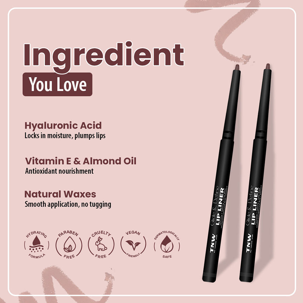 TNW The Natural Wash Glide & Shine Lip Liner