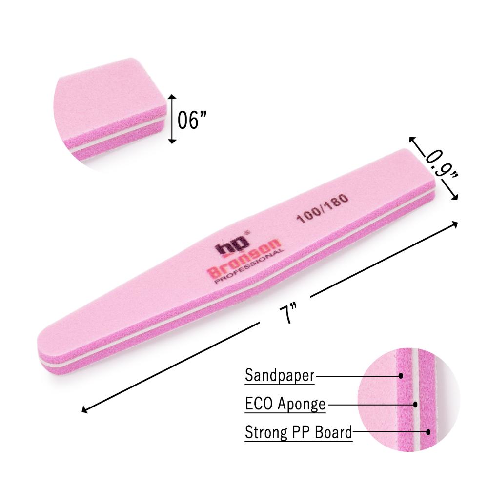 Bronson Professional Nail Filer Double Sided Buffer Set 100/180