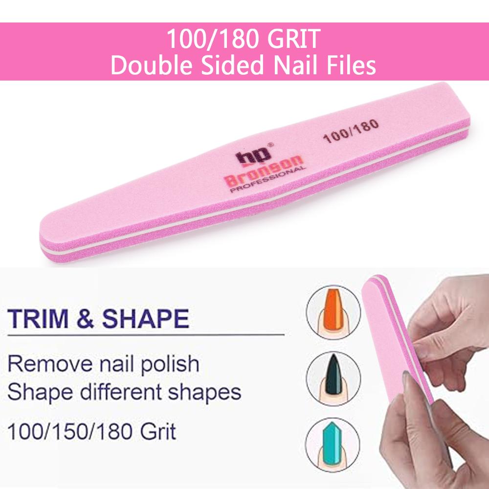 Bronson Professional Nail Filer Double Sided Buffer Set 100/180