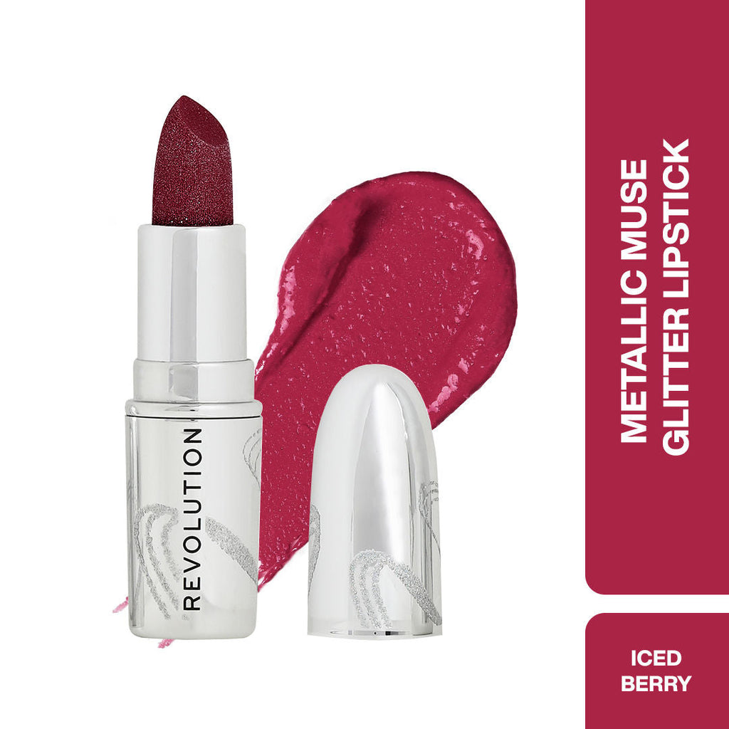 Makeup Revolution Metallic Muse Glitter Lipstick