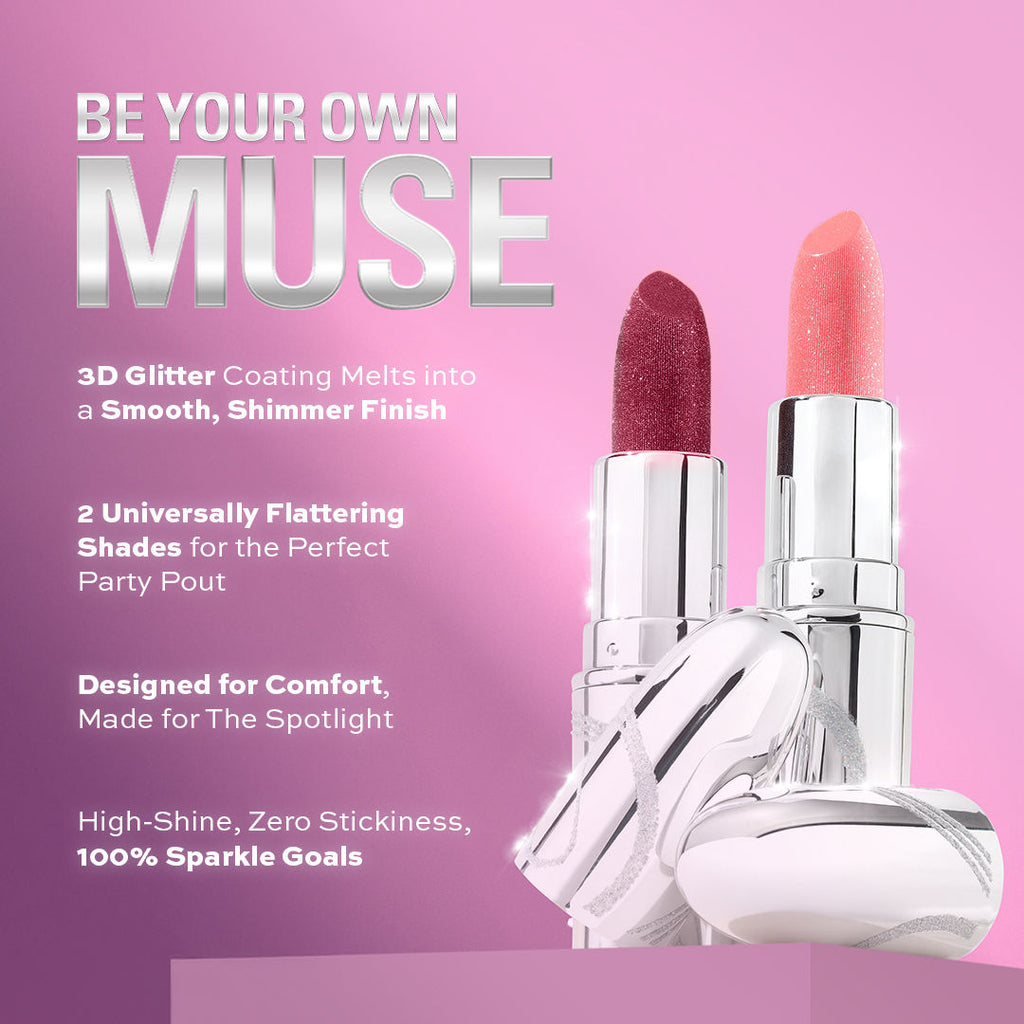 Makeup Revolution Metallic Muse Glitter Lipstick