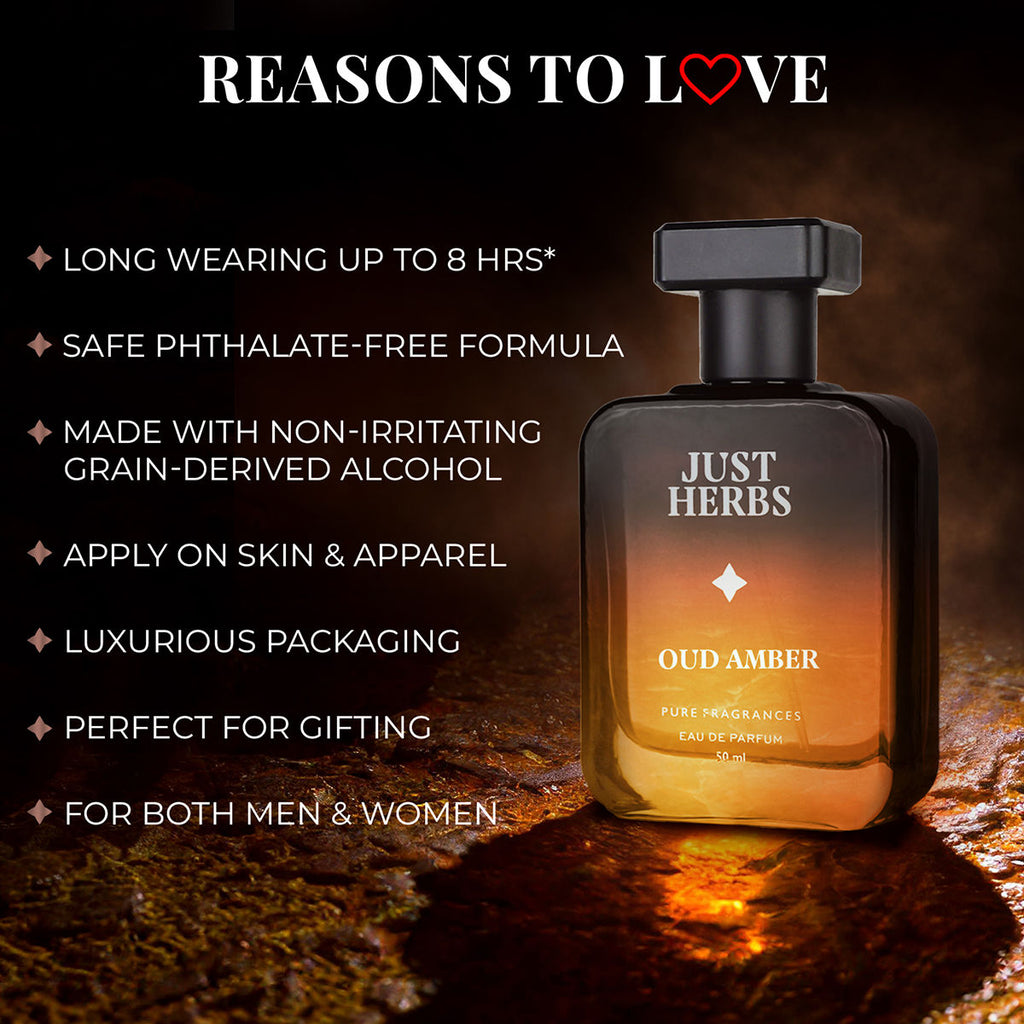 Just Herbs Intense Oud Amber Eau De Perfume