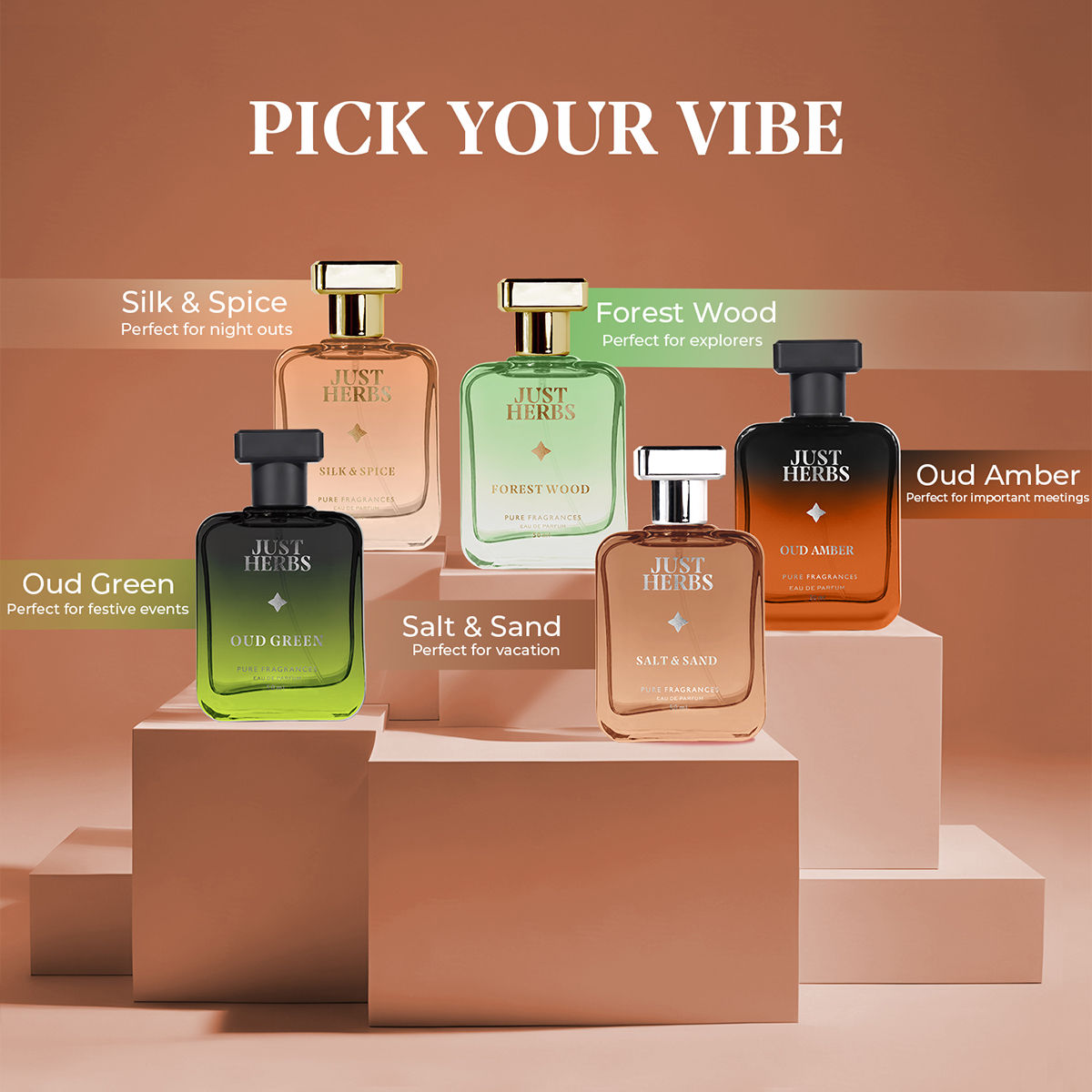 Just Herbs Intense Oud Amber Eau De Perfume