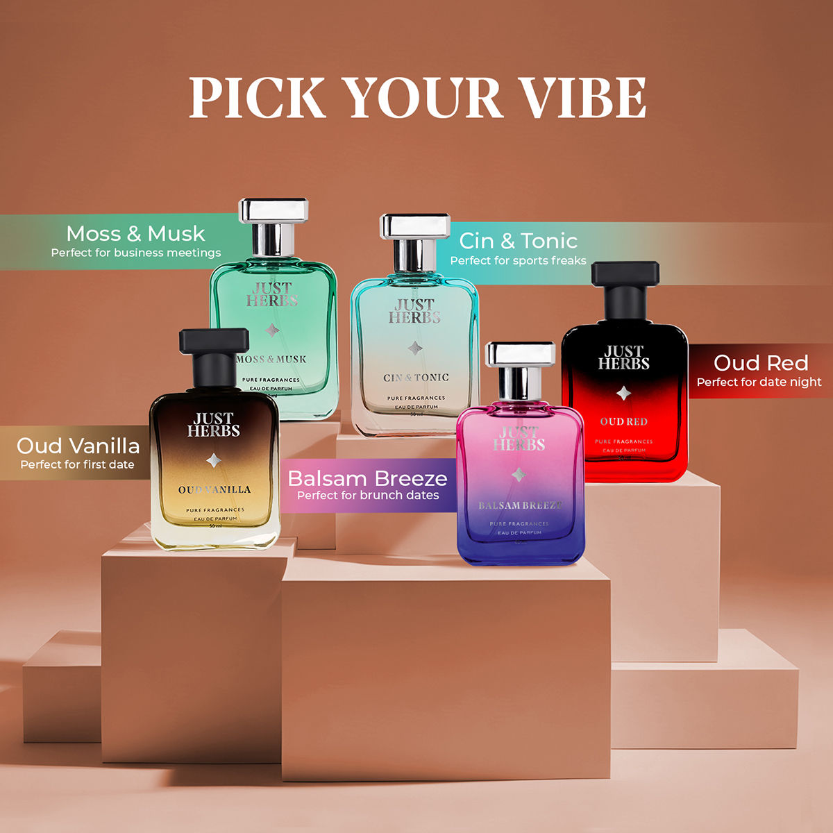 Just Herbs Intense Oud Amber Eau De Perfume