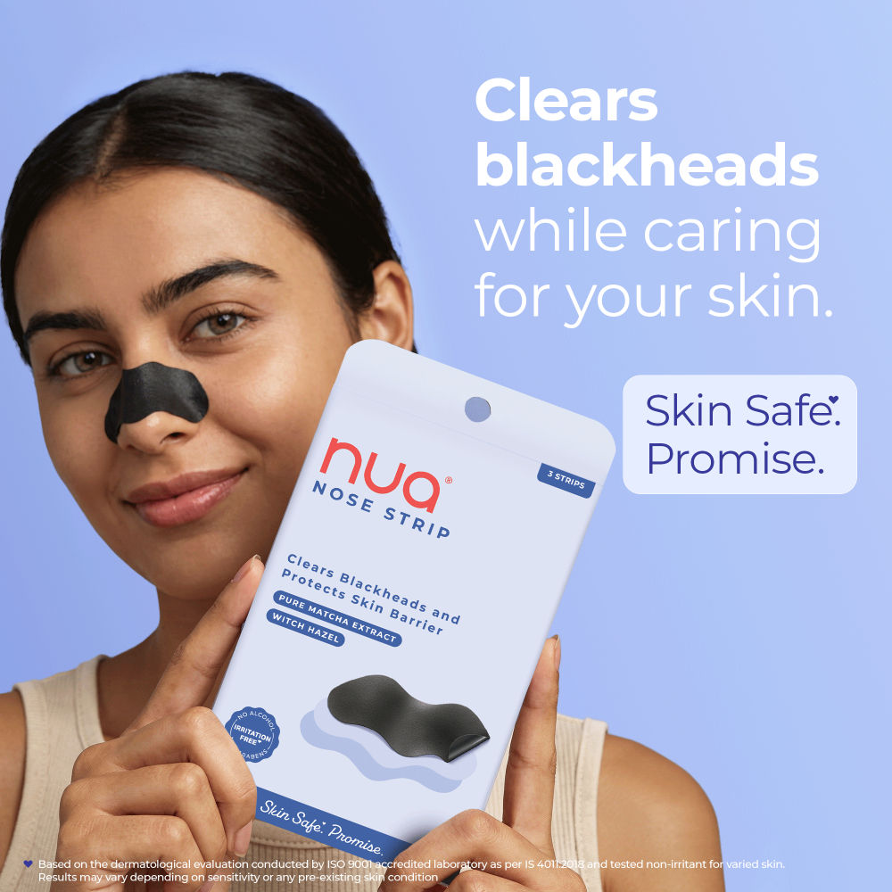 Nua Nose Strip Pure Matcha and Witch Hazel 100% Natural Extracts Works within 10 minutes