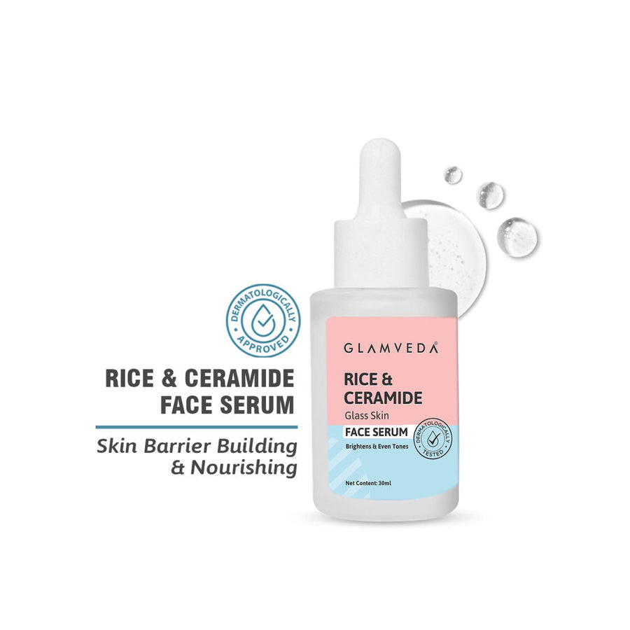 Glamveda Glass Skin Rice & Ceramide Vitalizing Serum