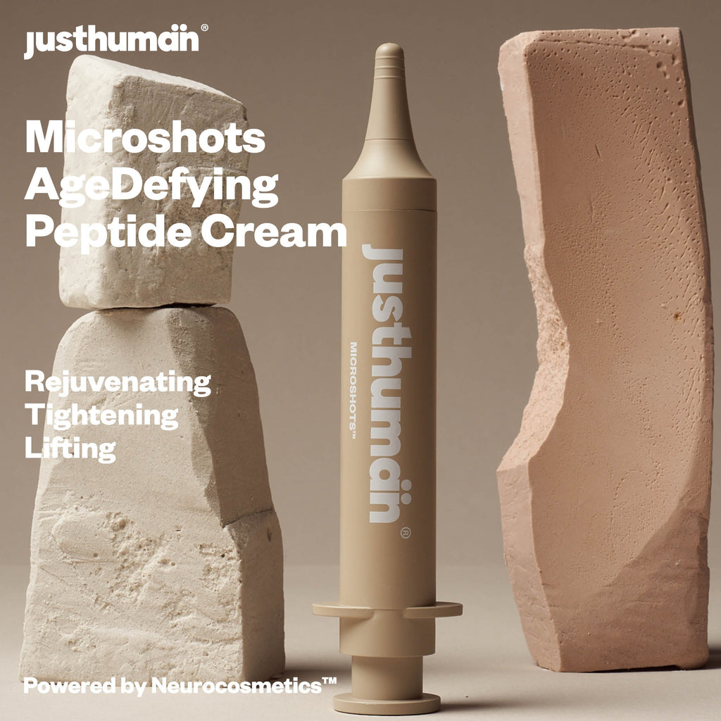 Just Human Microshots AgeDefying Peptide Cream Anti-Aging Fine Line Wrinkle Smoothing collagen boost