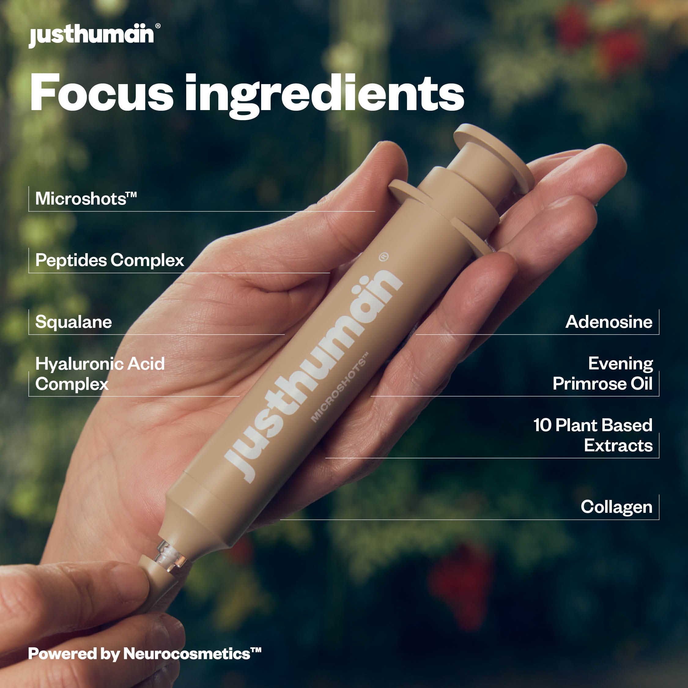Just Human Microshots AgeDefying Peptide Cream Anti-Aging Fine Line Wrinkle Smoothing collagen boost