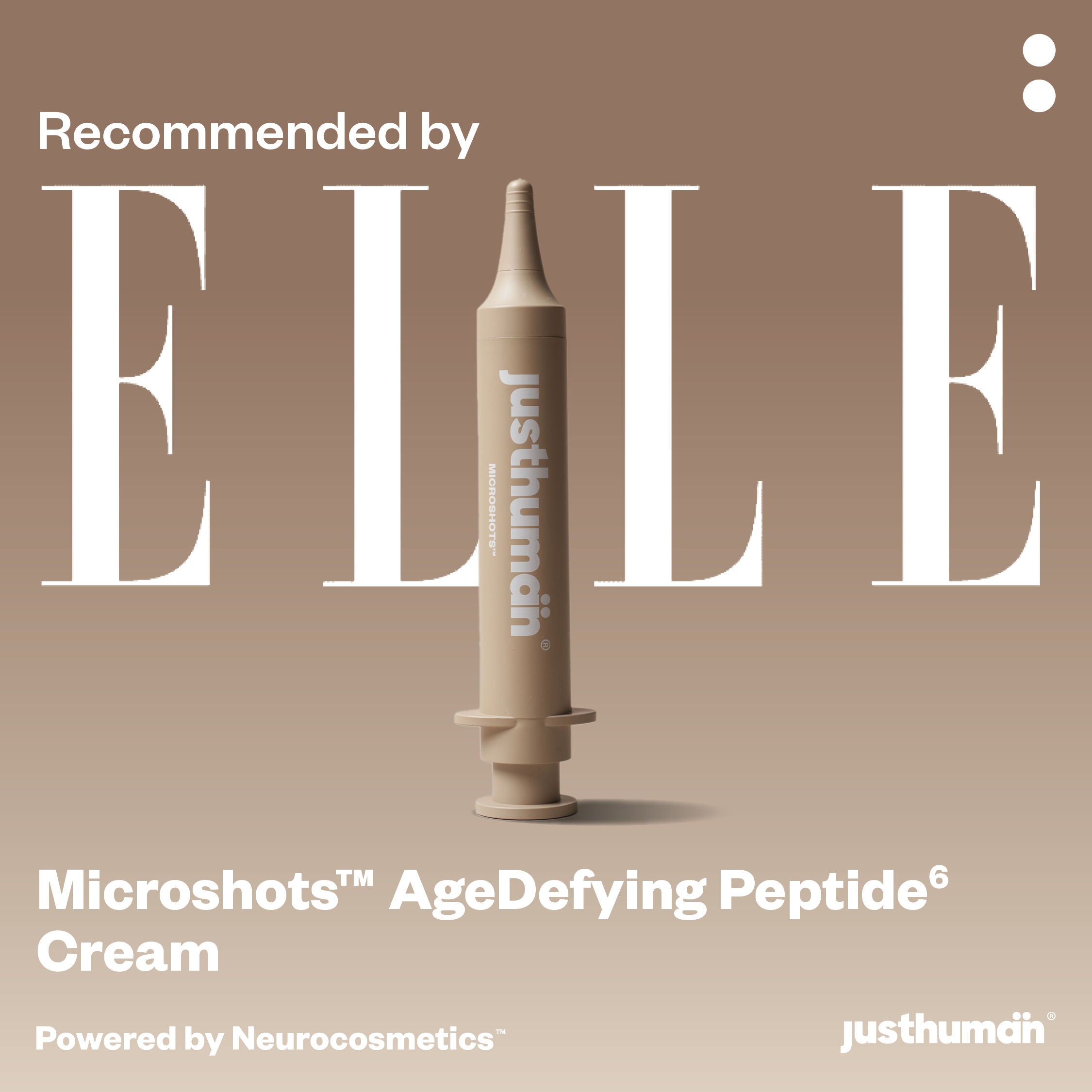 Just Human Microshots AgeDefying Peptide Cream Anti-Aging Fine Line Wrinkle Smoothing collagen boost