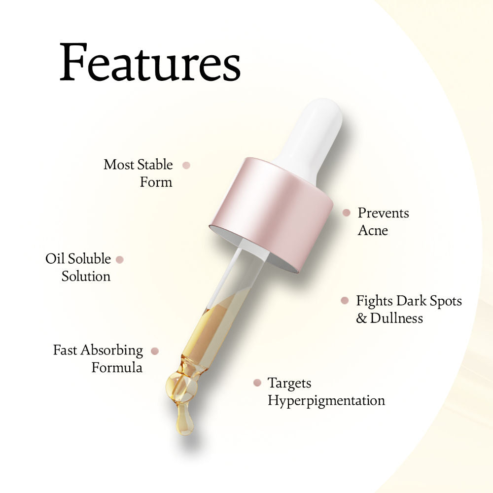 Indulgeo Essentials Vitamin C Glow Essence, Antioxidant - Rich Skin Brightening Face Serum