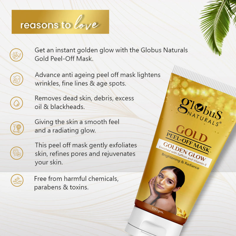Globus Naturals Gold Peel Off Mask