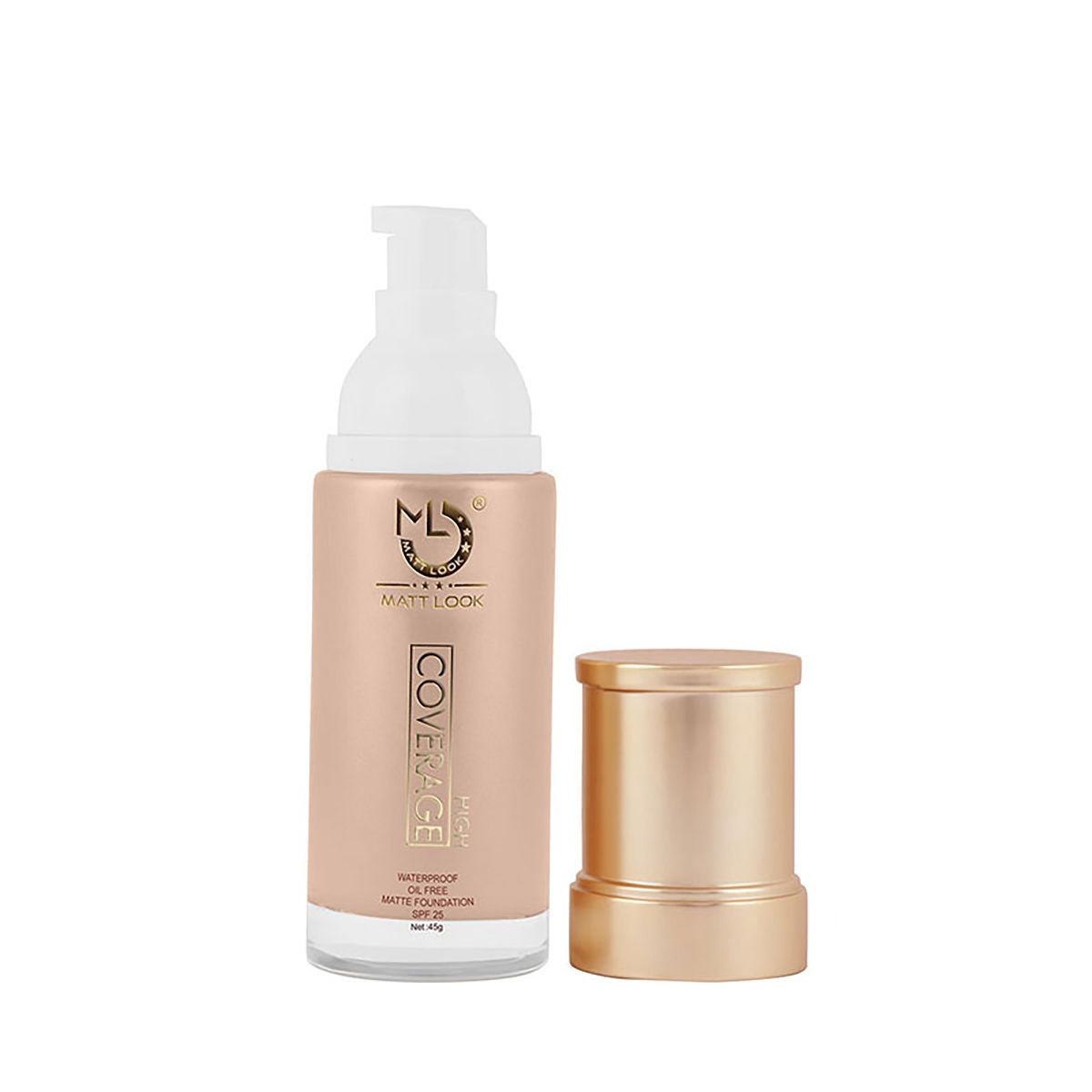 Matt look High Coverage Waterproof Oil Free Matte SPF 25 Foundation