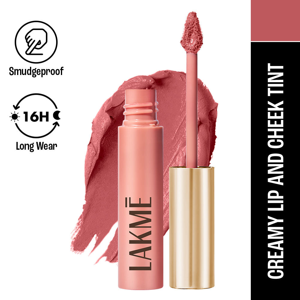 Lakme Double Duty Lip & Cheek Mousse Matte Lipstick & Soft Blush