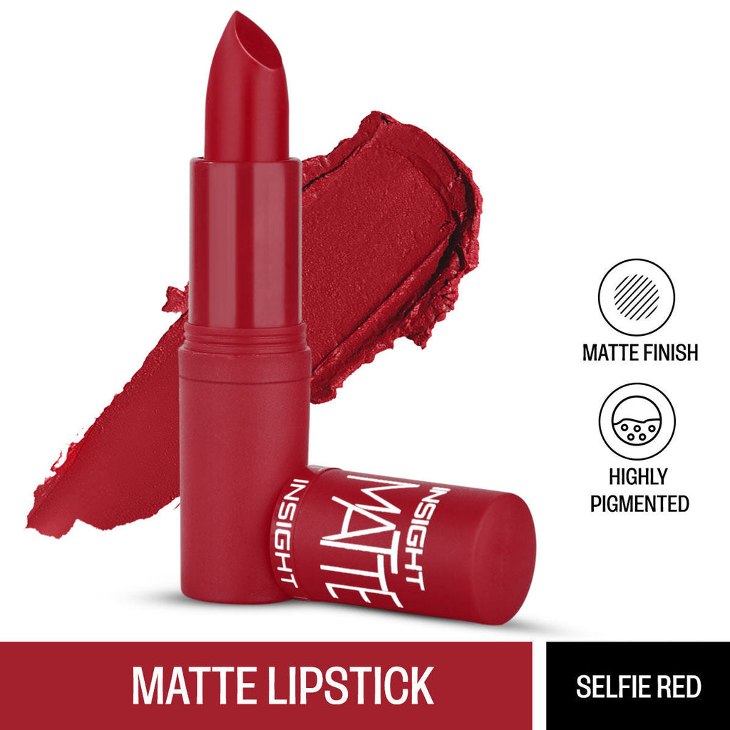 Insight Cosmetics Matte Lipstick, 1 Stroke Application, Long Lasting