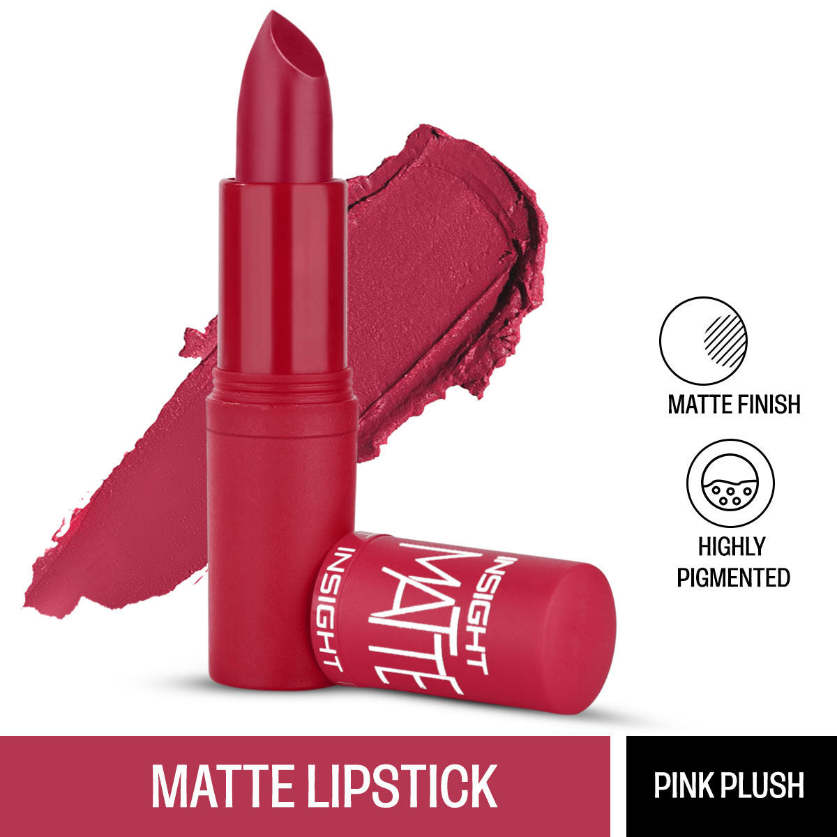 Insight Cosmetics Matte Lipstick, 1 Stroke Application, Long Lasting