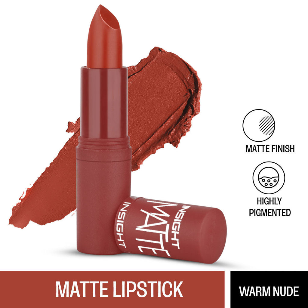 Insight Cosmetics Matte Lipstick, 1 Stroke Application, Long Lasting