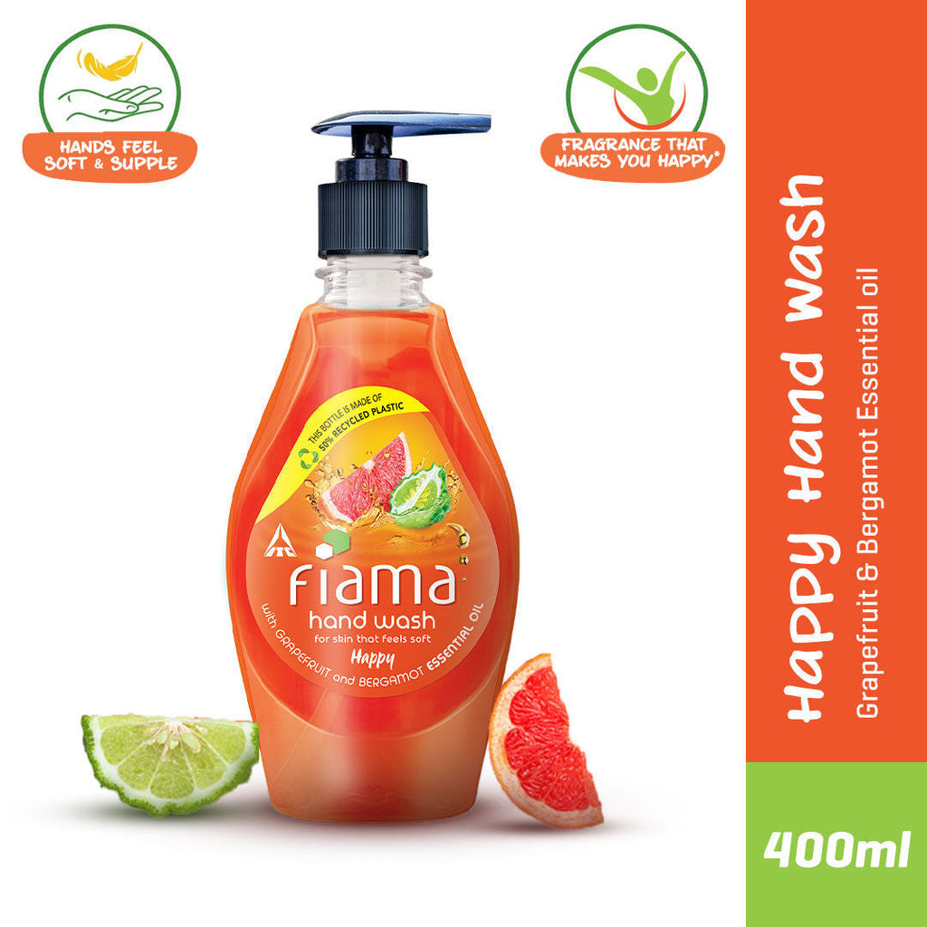 Fiama Happy Hand Wash, Grapefruit Oil & Bergamot Oil Extract Handwash For Soft And Supple Hands