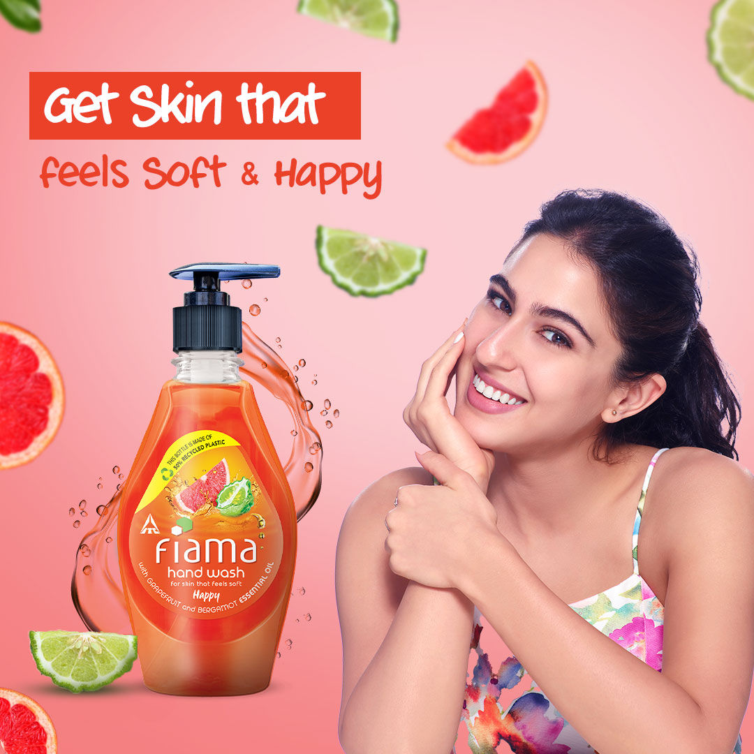 Fiama Happy Hand Wash, Grapefruit Oil & Bergamot Oil Extract Handwash For Soft And Supple Hands
