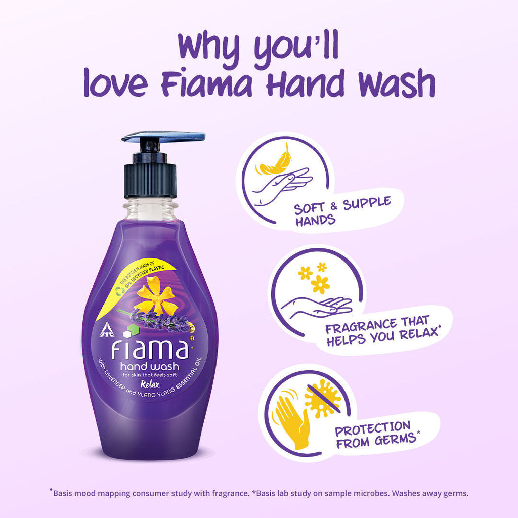 Fiama Relax Hand Wash, Lavender Oil And Ylang Extracts Handwash For Soft And Supple Hands