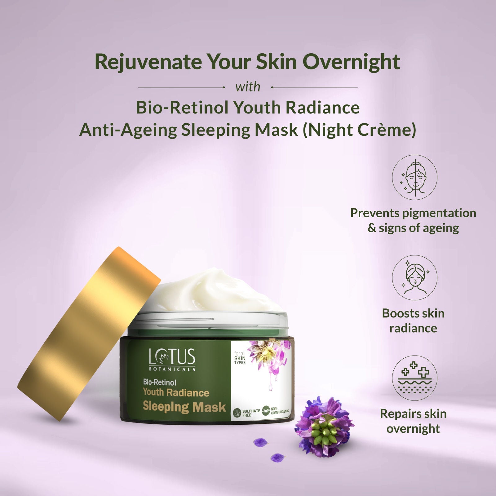 Lotus Botanicals Bio-Retinol Youth Radiance Sleeping Mask