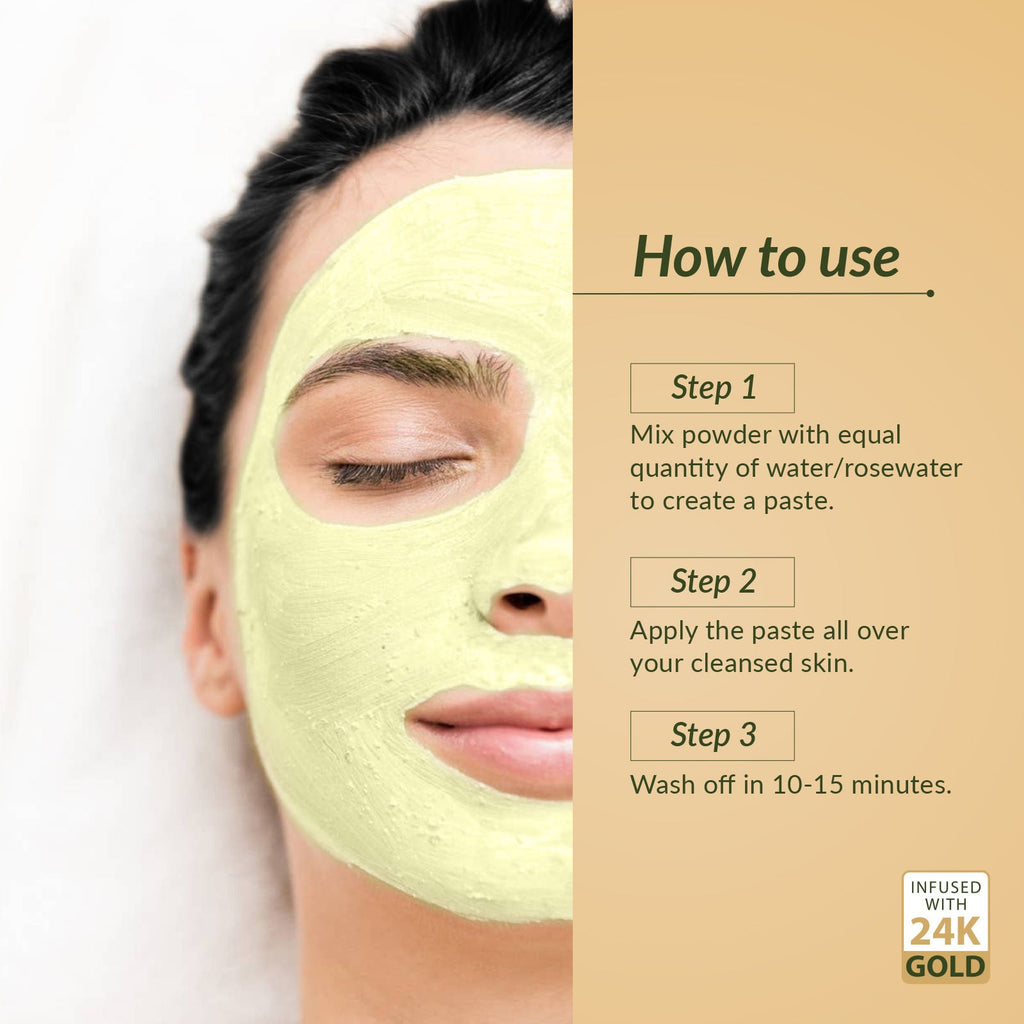 Lotus Botanicals Ubtan De-Tan Radiance Face And Body Mask,Infused with 24K Gold,Reduce Skin Tanning