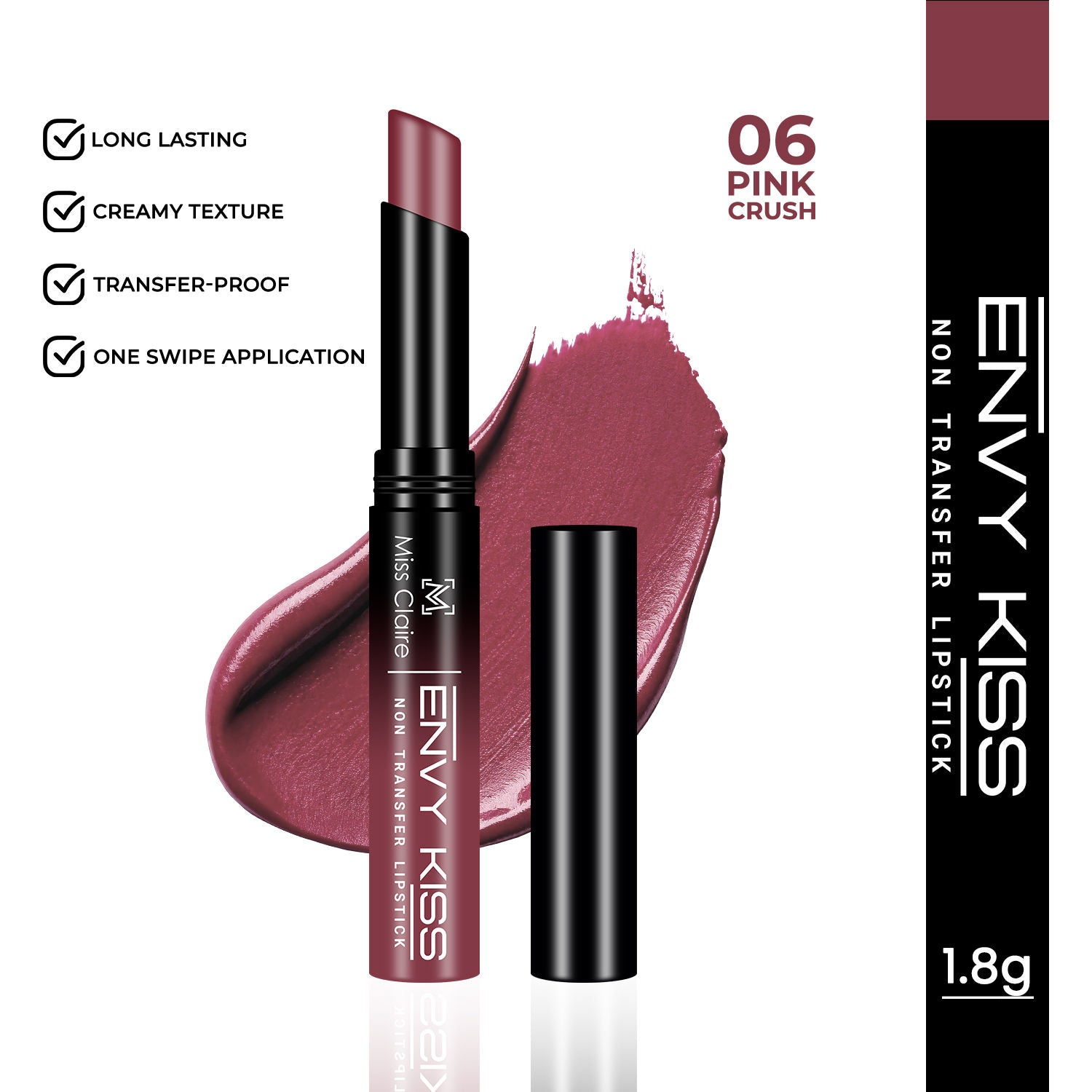 Miss Claire Envy Kiss Non Transfer Lipstick