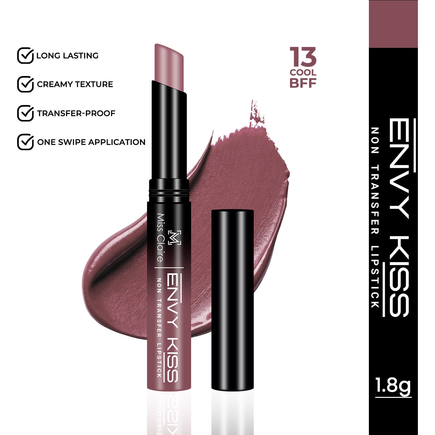 Miss Claire Envy Kiss Non Transfer Lipstick
