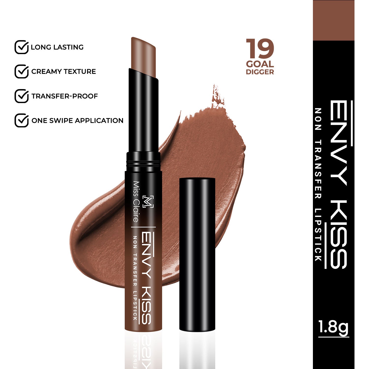Miss Claire Envy Kiss Non Transfer Lipstick