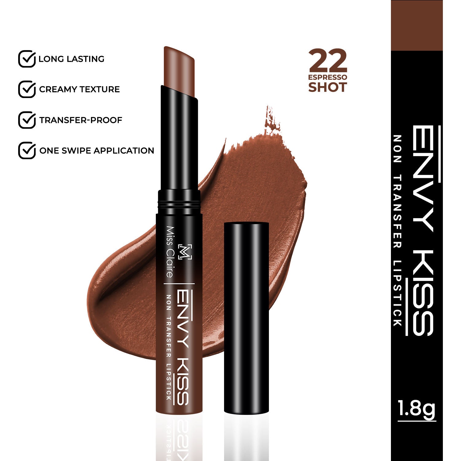 Miss Claire Envy Kiss Non Transfer Lipstick