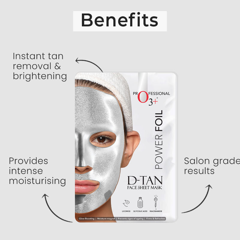 O3+ Power Foil D-Tan Face Sheet Mask