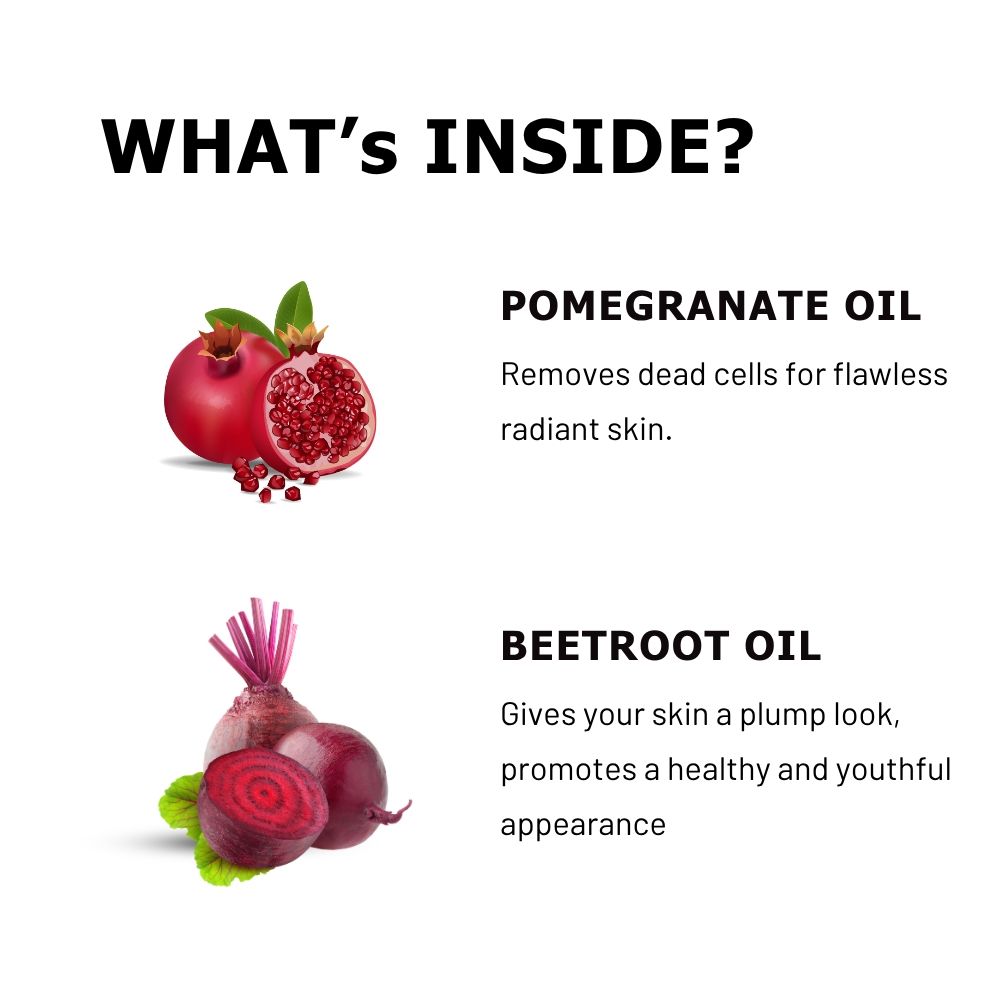 AVYYA Repair and Shine Face Mask with Pomegranate and Beetroot Oils for Tan, Dark Spots and Glow