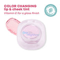 Earth Rhythm Glass Tint pH Activated Lip & Cheek Tint, Blendable, Moisturising and Non-greasy